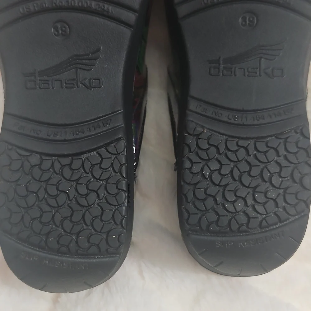 Dansko Professional Tropical Garden Patent Leather Clogs | XP 2.0 | EU 39 - Picture 7 of 9